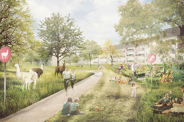 FREIANLAGENPLANUNG BENJAMIN-FRANKLIN-VILLAGE IN MANNHEIM