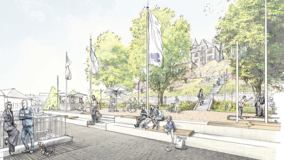 Wettbewerb Umfeld Burg Klopp in Bingen