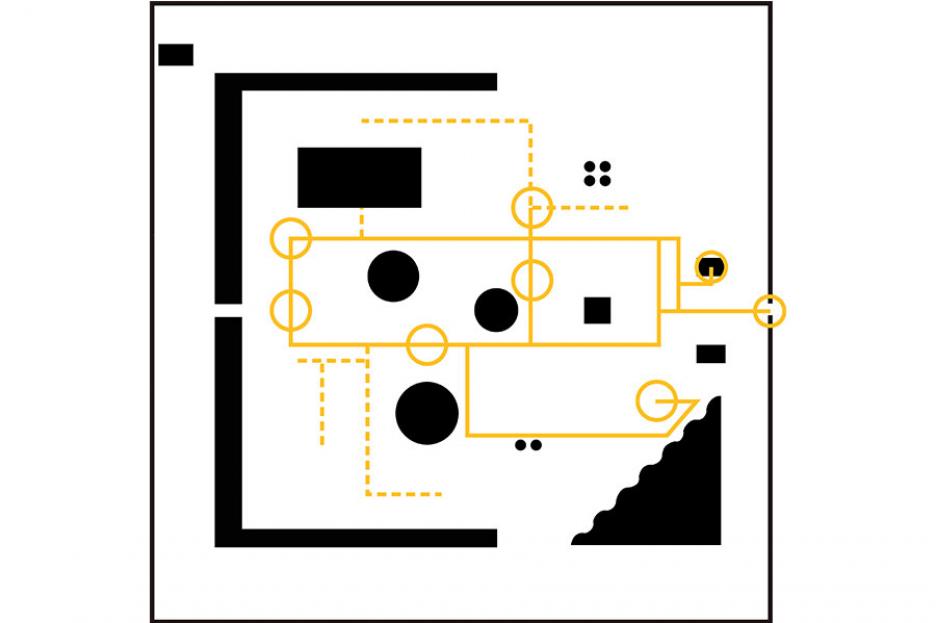 Skizze Ausstellungsweg
