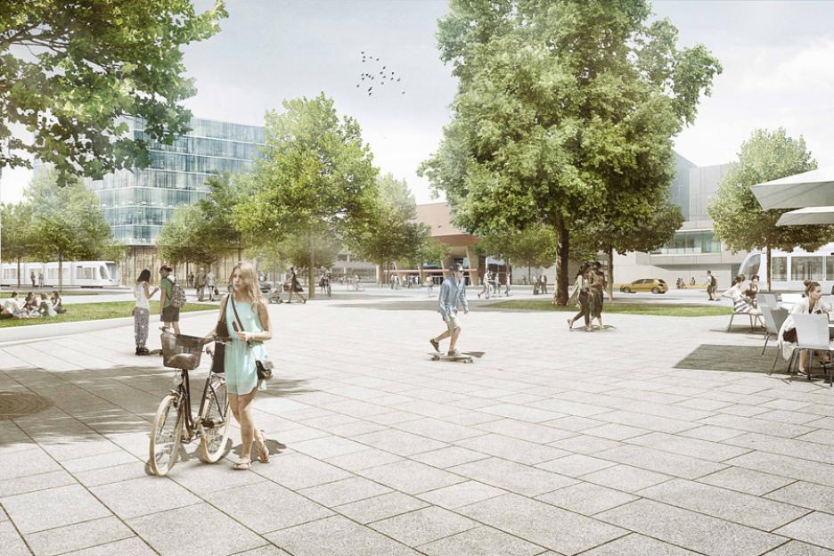 Visualisierung Campus-Platz
