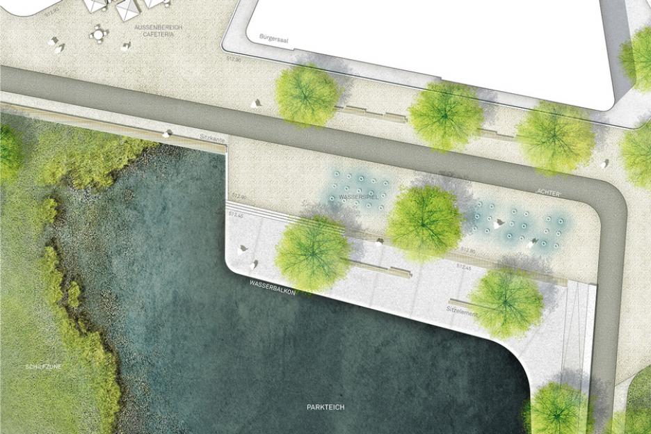 Detail Park-Situation Rathaus