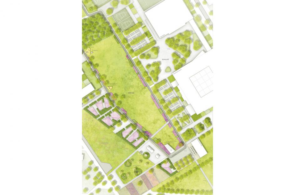 Entwurfsplan Parkeingang