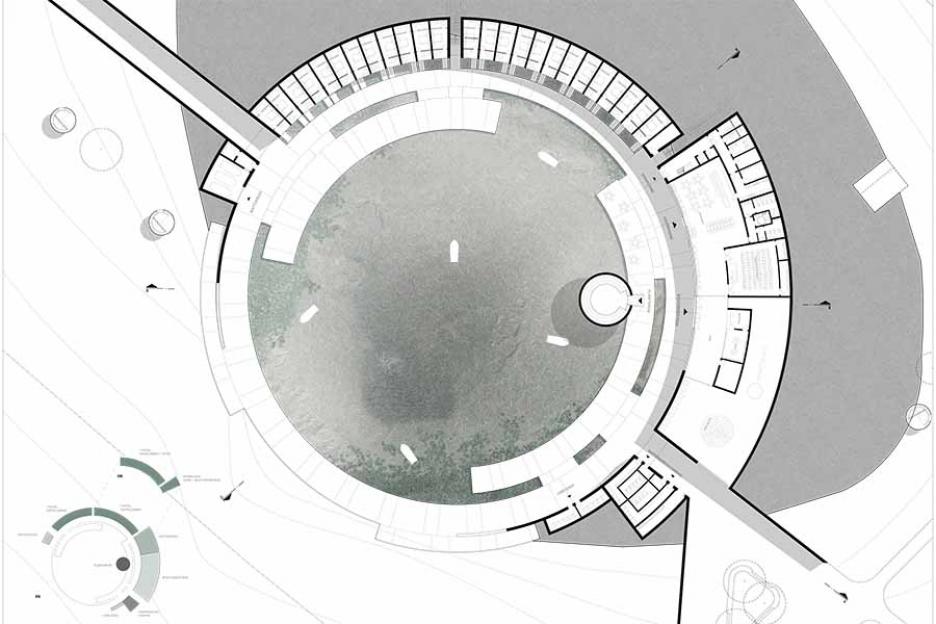 Architektonischer Grundriss