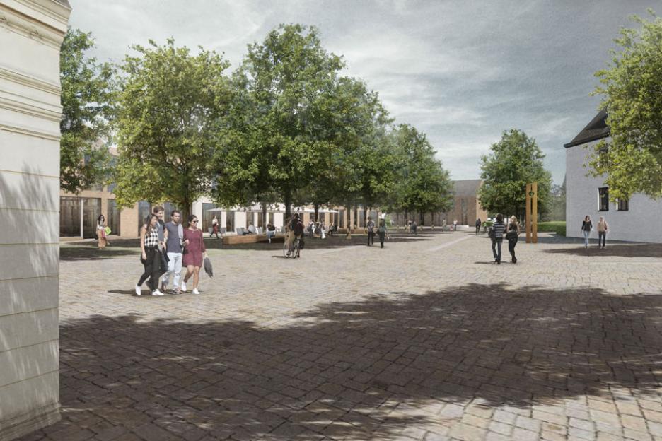 Perspektive Parkeingang