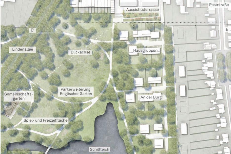 Zoom-in An der Burg, Neubebauung