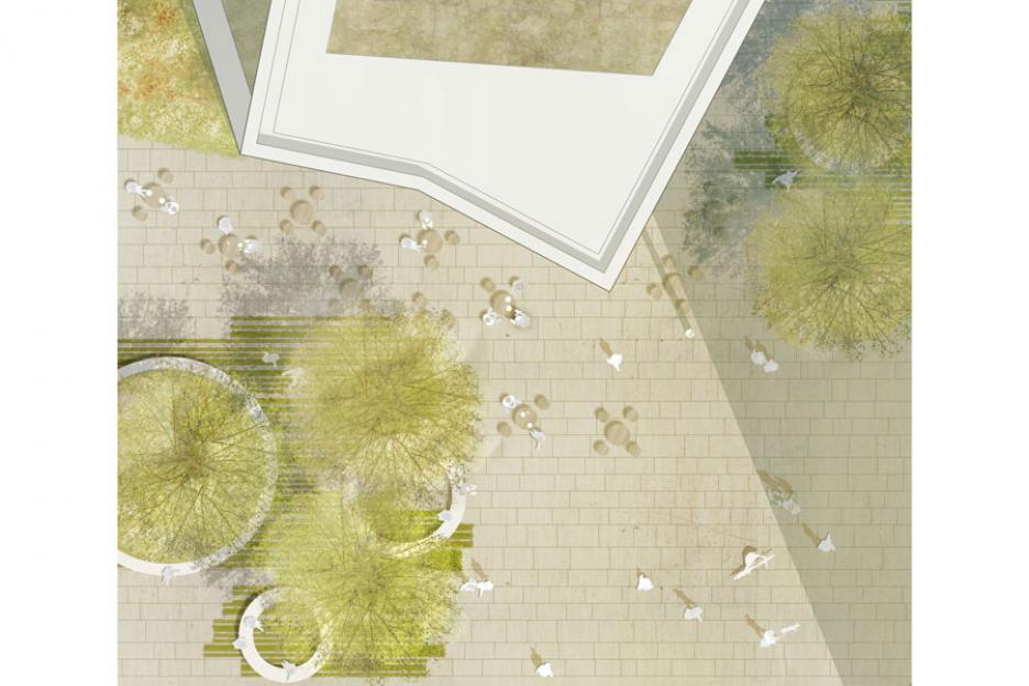 Detail Gleditsien-Insel M 1:100