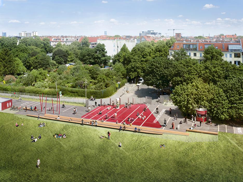 Eingang Herrfurthstraße / Visualisierung: bloomimages Berlin GmbH