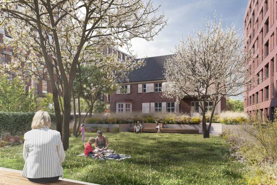 Visualisierung Garten Historisches Wohnhaus | Rückzugsraum