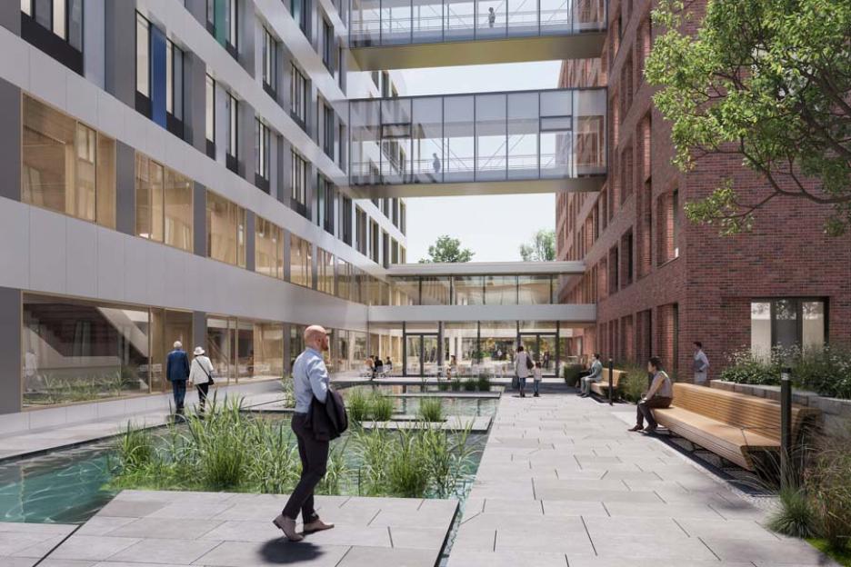 Visualisierung Magistrale | Wassergarten