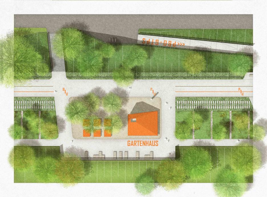 Gartenpark Süd mit Gartenhaus