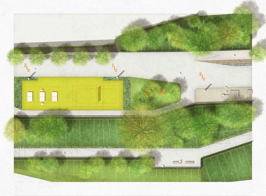 Polygraph mit Ballsportmöglichkeiten