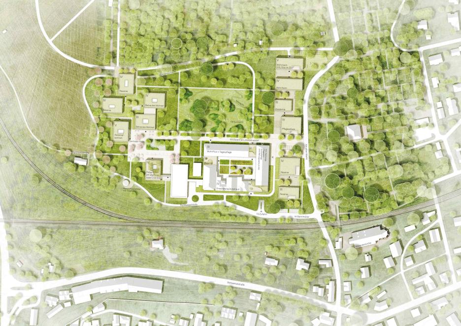 Städtebaulicher Entwurf mit Freiraumkonzept