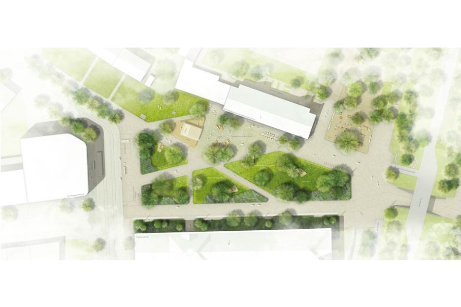 Lageplan Polygraphplatz West M 1:200