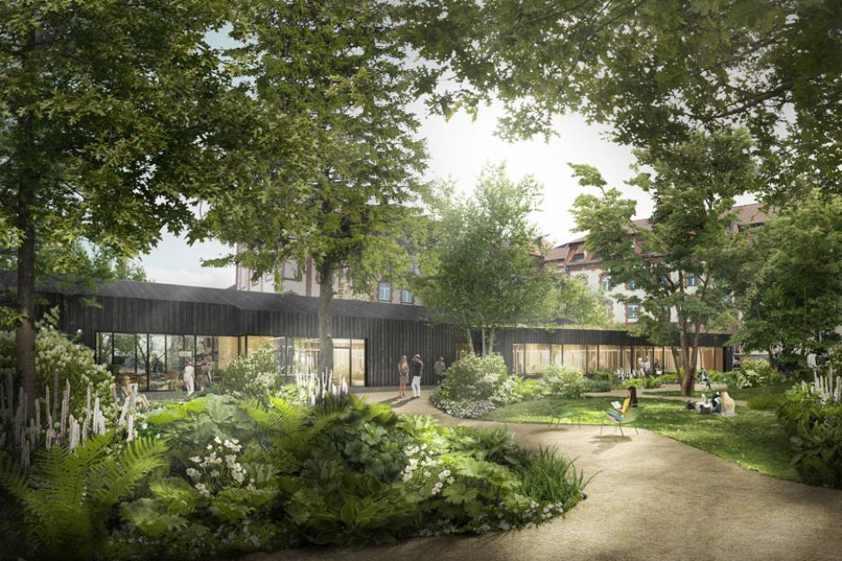 Perspektive Gartenseite