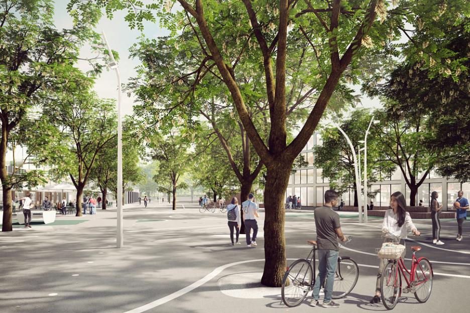 Mary-Somerville-Platz - Wettbewerbsperspektive