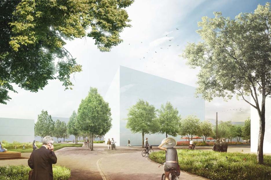 Wegeknoten am Landschaftspark Süd