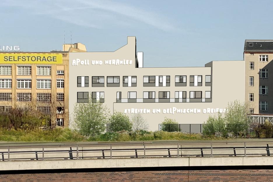 Perspektive Blick von der S-Bahn-Trasse