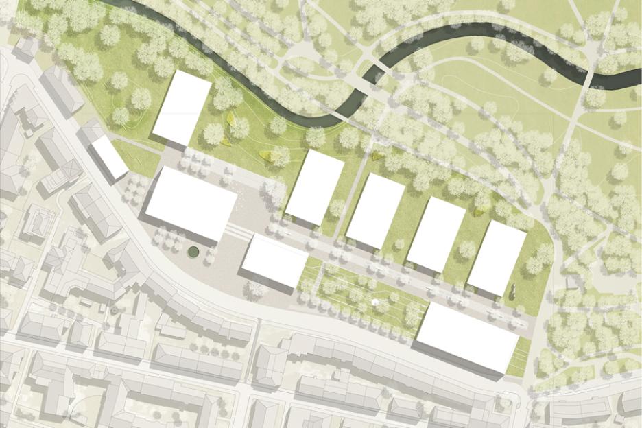 Wettbewerbsentwurf M 1:500