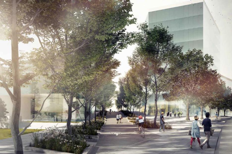 Perspektive Bille-Grünzug - Urbane Fuge