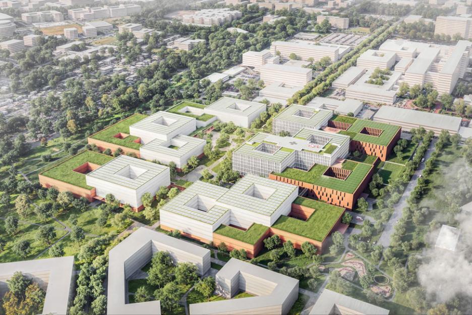 Vogelperspektive von Westen